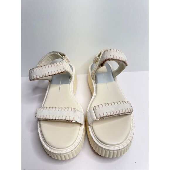 Dolce Vita Sandals Open Toe Ivory Summer Sporty Platform Size 9.5 - Picture 6 of 12